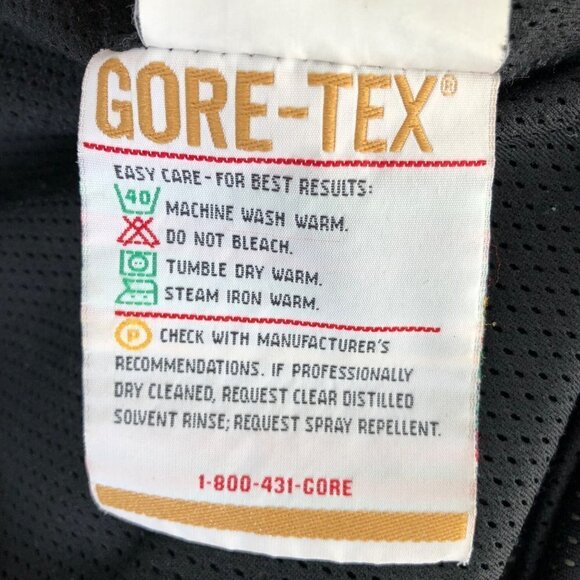 Vtg Far West Gor-tex Hooded Jacket Coat Windbreaker Unisex Teal Black Medium M - Picture 14 of 15